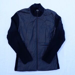 ICEBREAKER Merinoloft Wool Jacket Size Large Black Insulated Knit Odor Resistant